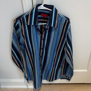 Hugo Boss Multicolor Striped Men's Shirt size medium